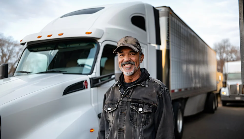 CHI Logistics driver beside a truck
